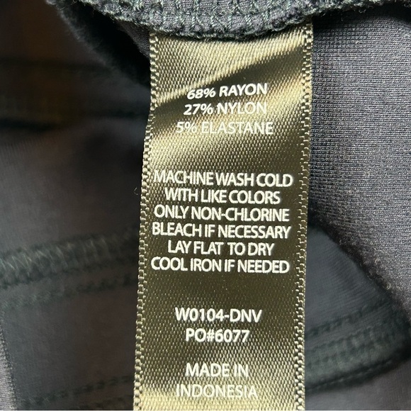 Betabrand Navy Pull On Straight Leg Pants - Picture 10 of 10